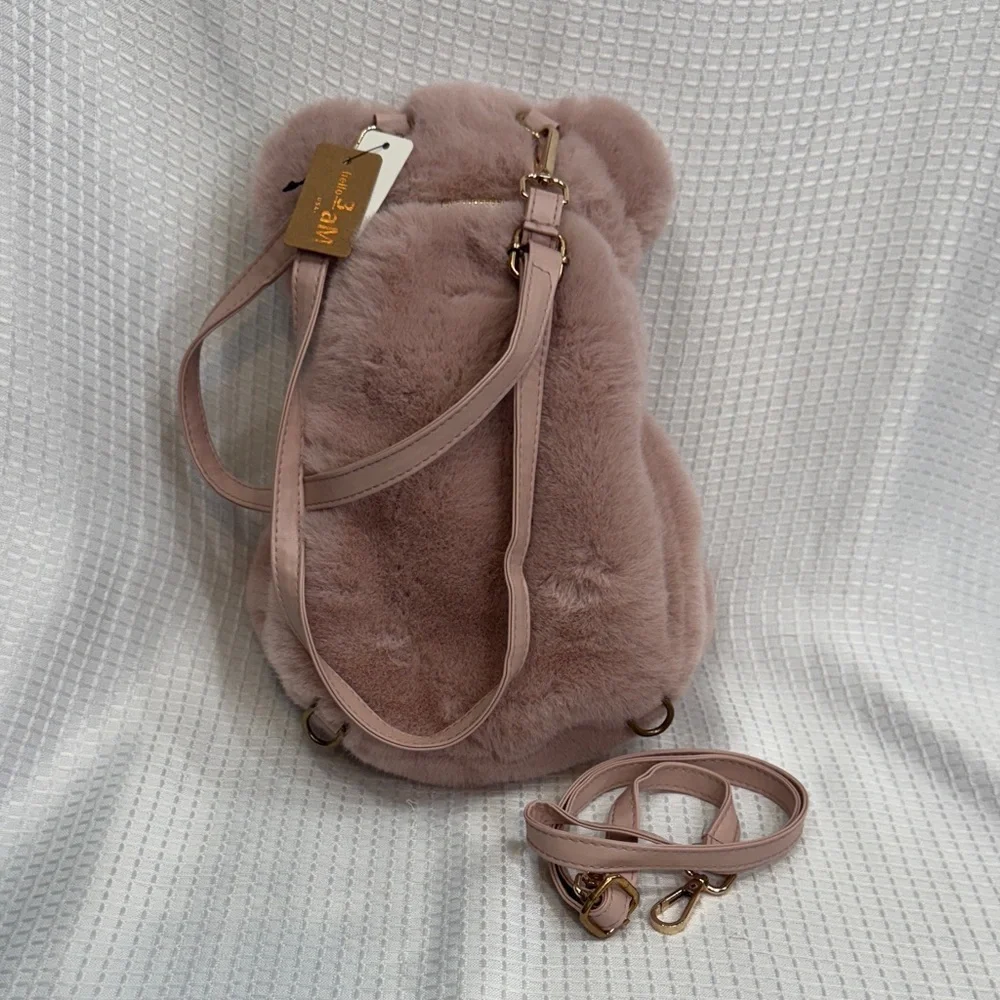 Plush Teddy Bear Kids Backpack or crossbody bag